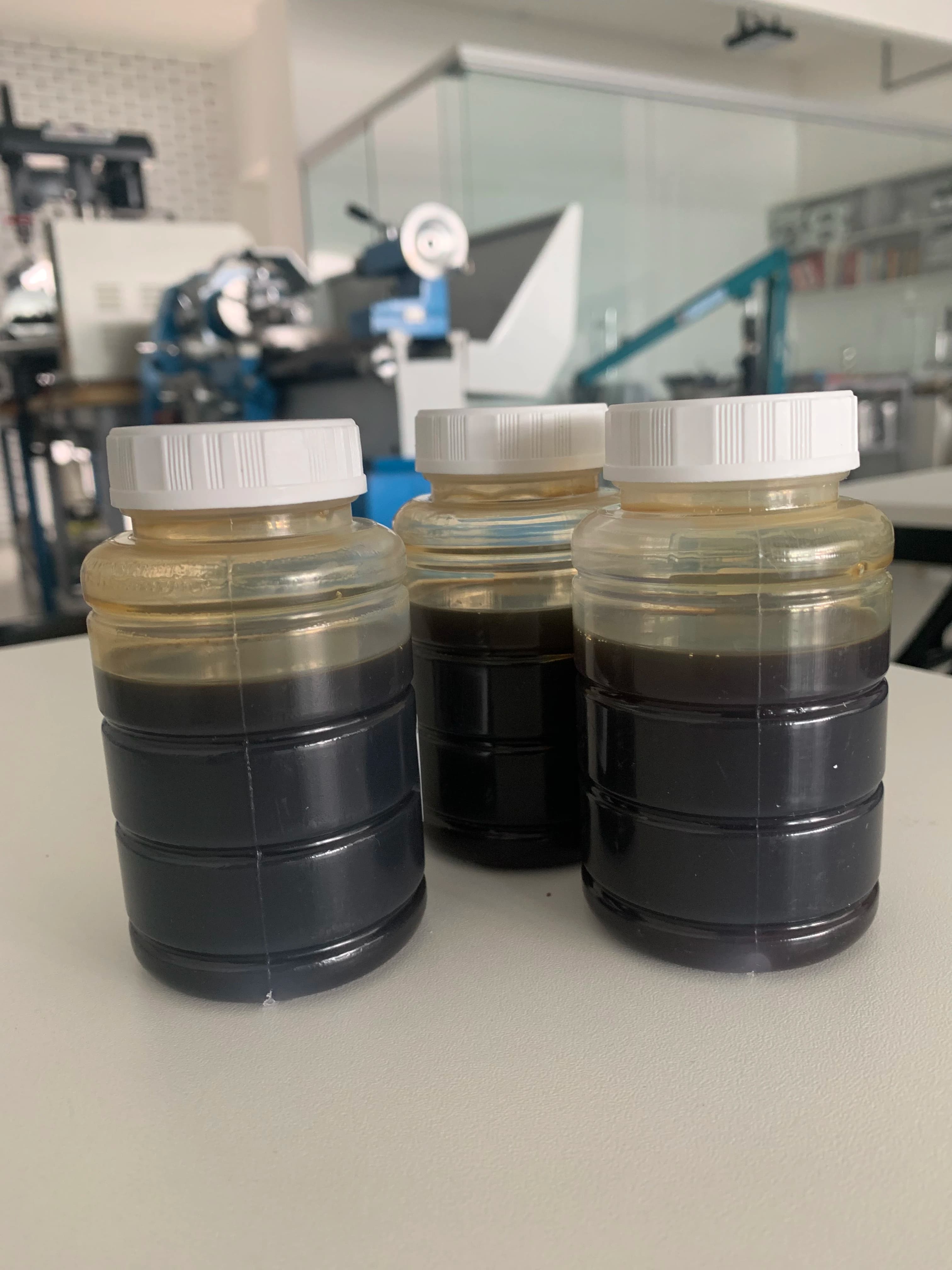 Amostra para avaliação de óleo e investigação de contaminação